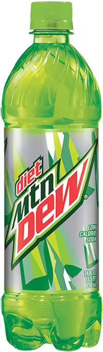 Mtdew Diet 24 - Mountain Dew Bottle Png (300x700), Png Download