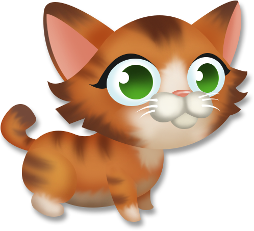 Tabby Kitten - Hay Day Cat (500x500), Png Download