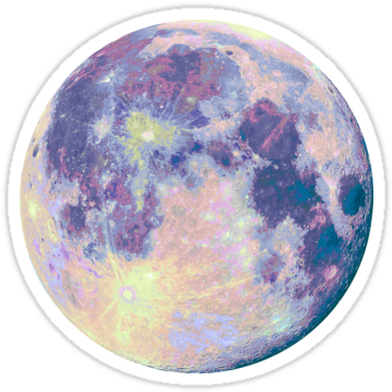 Fairy Tail Moon • Also Buy This Artwork On Stickers, - Moon Stickers (375x360), Png Download