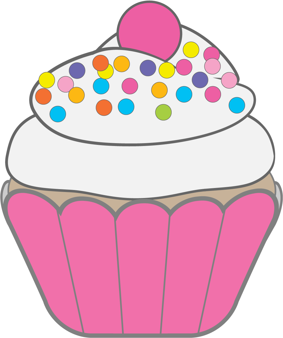 Clip Arts Related To - Clip Art Cupcake (1050x1274), Png Download