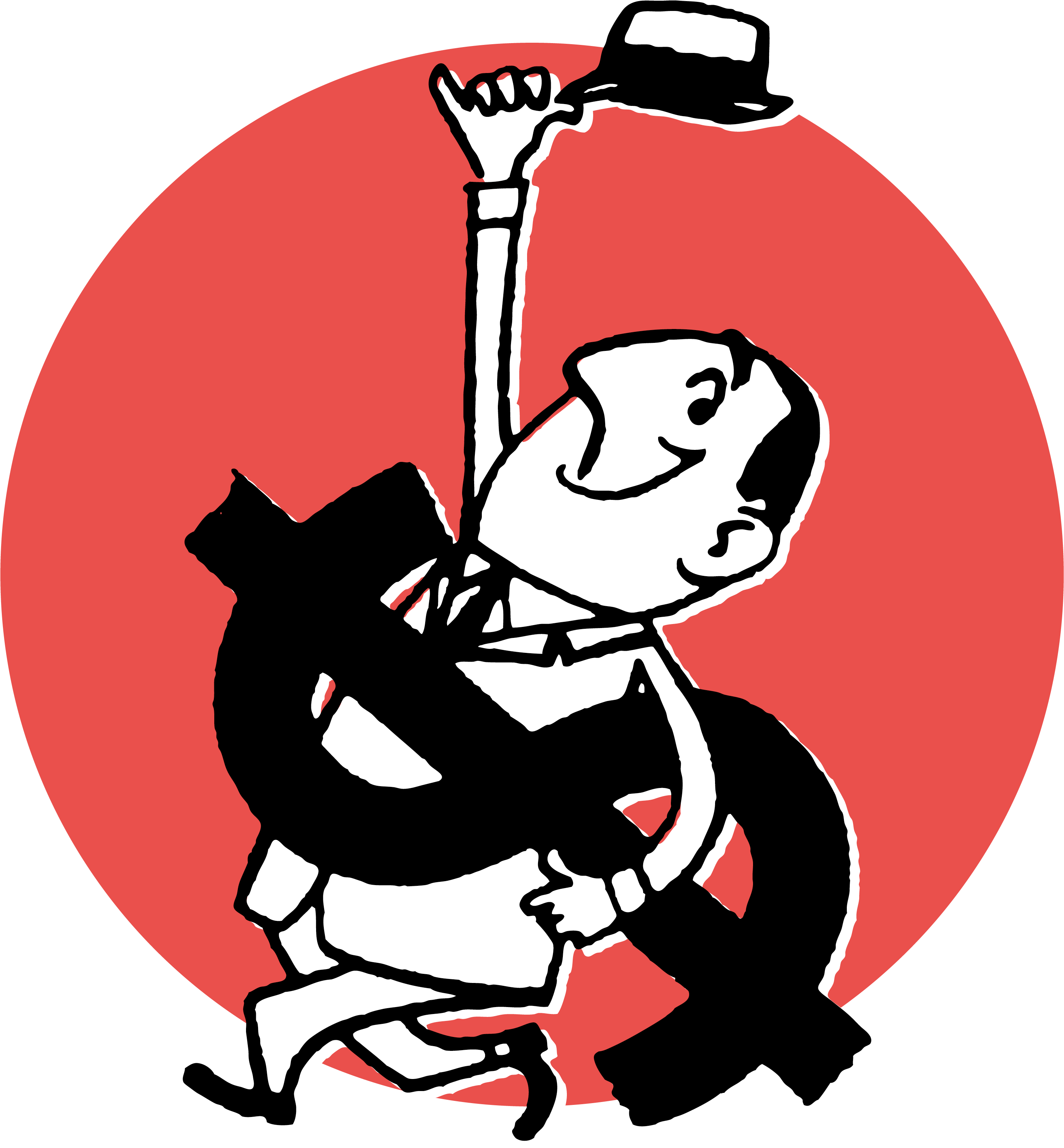 Svg Royalty Free Stock Accountant Clipart Economics - Art Print: Pop Ink - Csa Images' Happy Man Carrying (3333x3333), Png Download