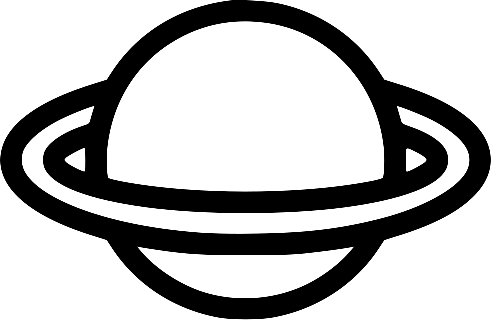 Planet Comments - Black And White Planet Png (980x640), Png Download