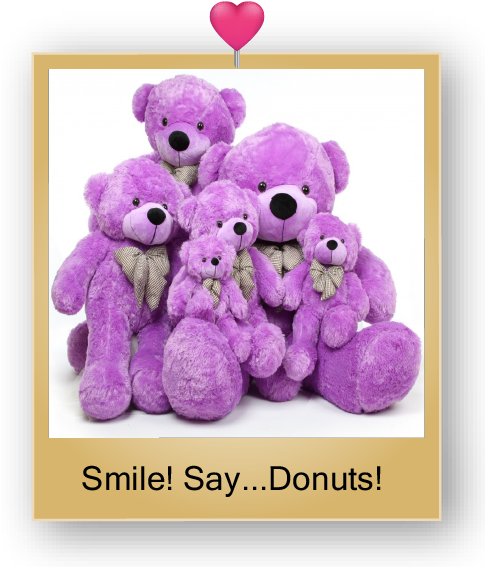 Deedee Cuddles Giant Purple Teddy Bear - Teddy Bear (484x589), Png Download