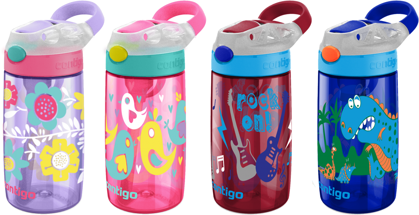 Back To School Bottle - Contigo Kids Water Bottle (1500x956), Png Download