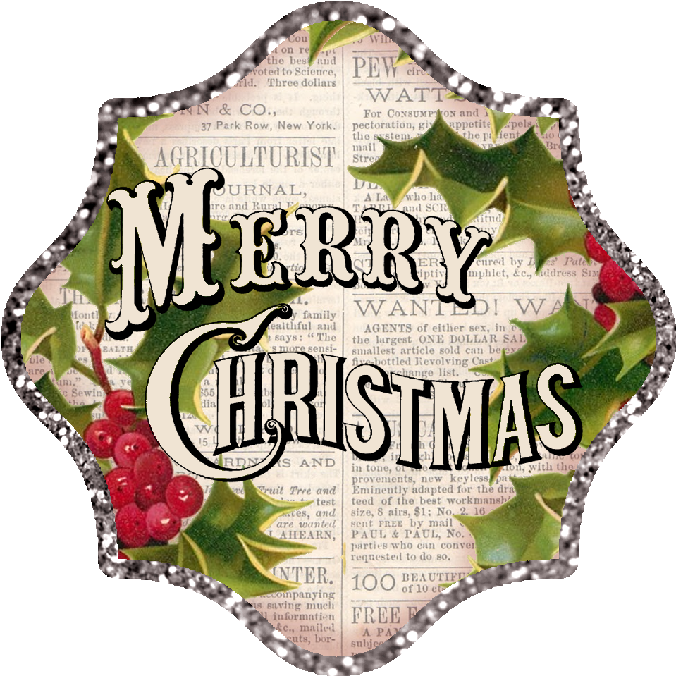 Transparent Vintage Merry Christmas Clipart - Merry Christmas Logo Vintage (1008x1016), Png Download
