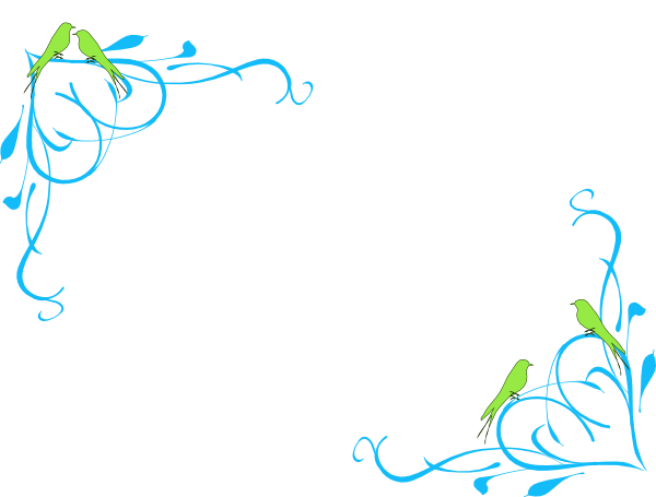 Bird Border Clipart - Love Border Designs Png (600x455), Png Download