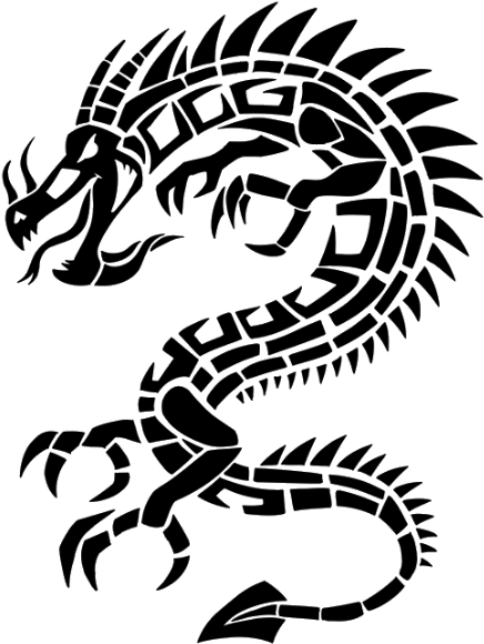 Dragon Tattoos Png Images - Dragon Tattoo Png (453x600), Png Download