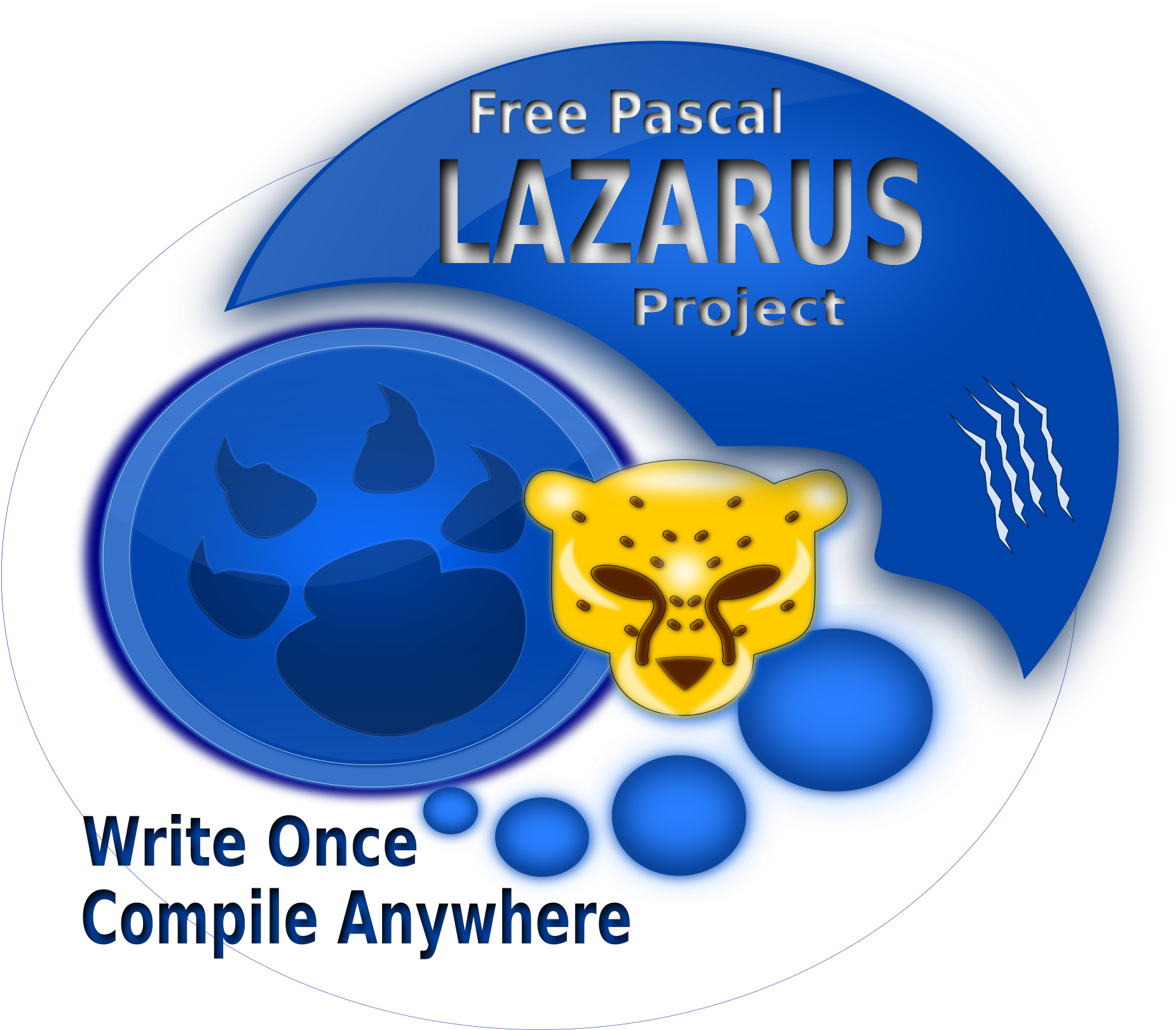 This Free Icons Png Design Of Leopard, Pawprint And (2400x1698), Png Download