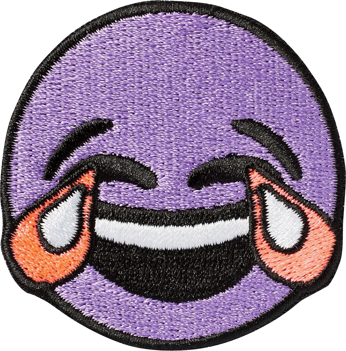 Crying Laughing Emoji Sticker Patch - Purple Laughing Crying Emoji (1216x1232), Png Download