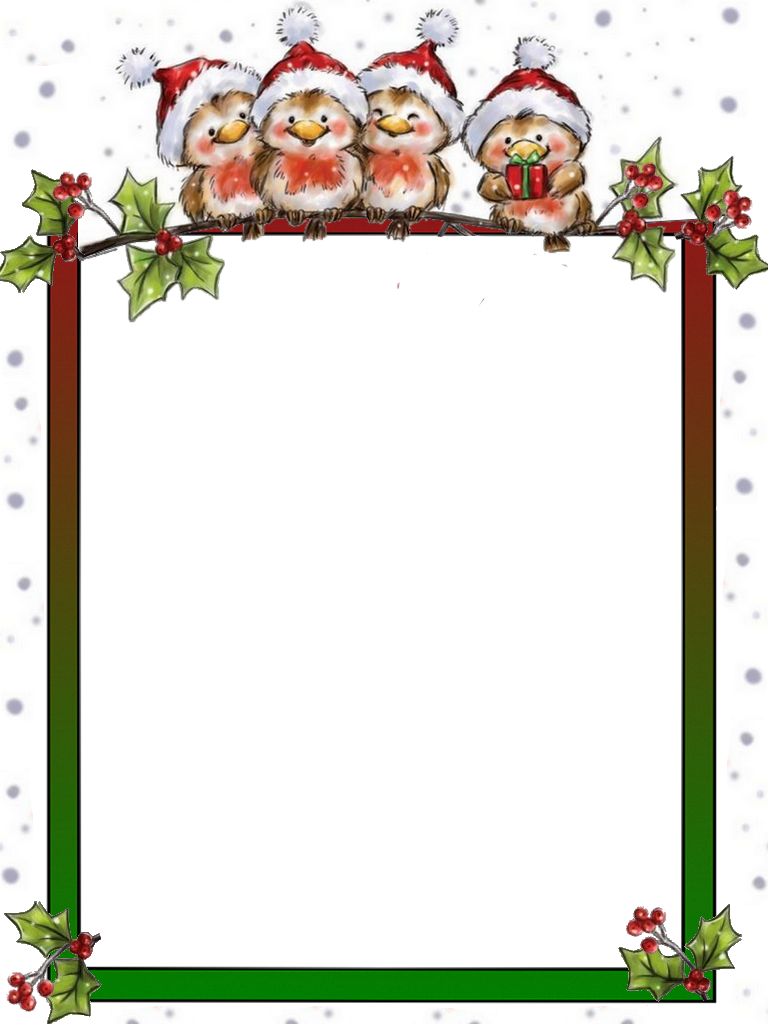 Pin By Mária Pospíšilová On My Christmas Png Frames - Wild Rose Studio Clear Stamp - Robins On Branch (768x1024), Png Download