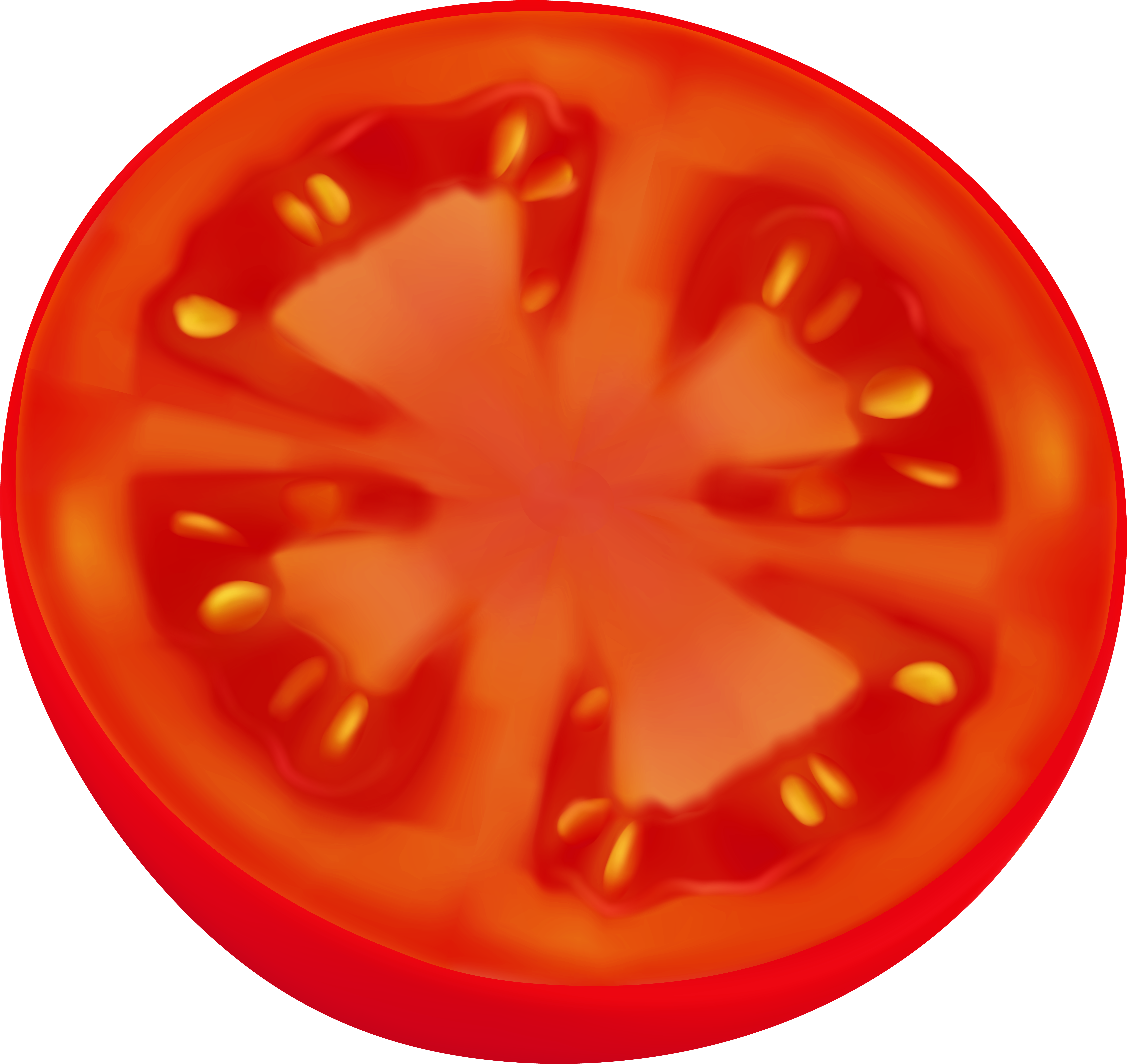 Circle Sliced Tomato Png Clip Art Image (8000x7552), Png Download