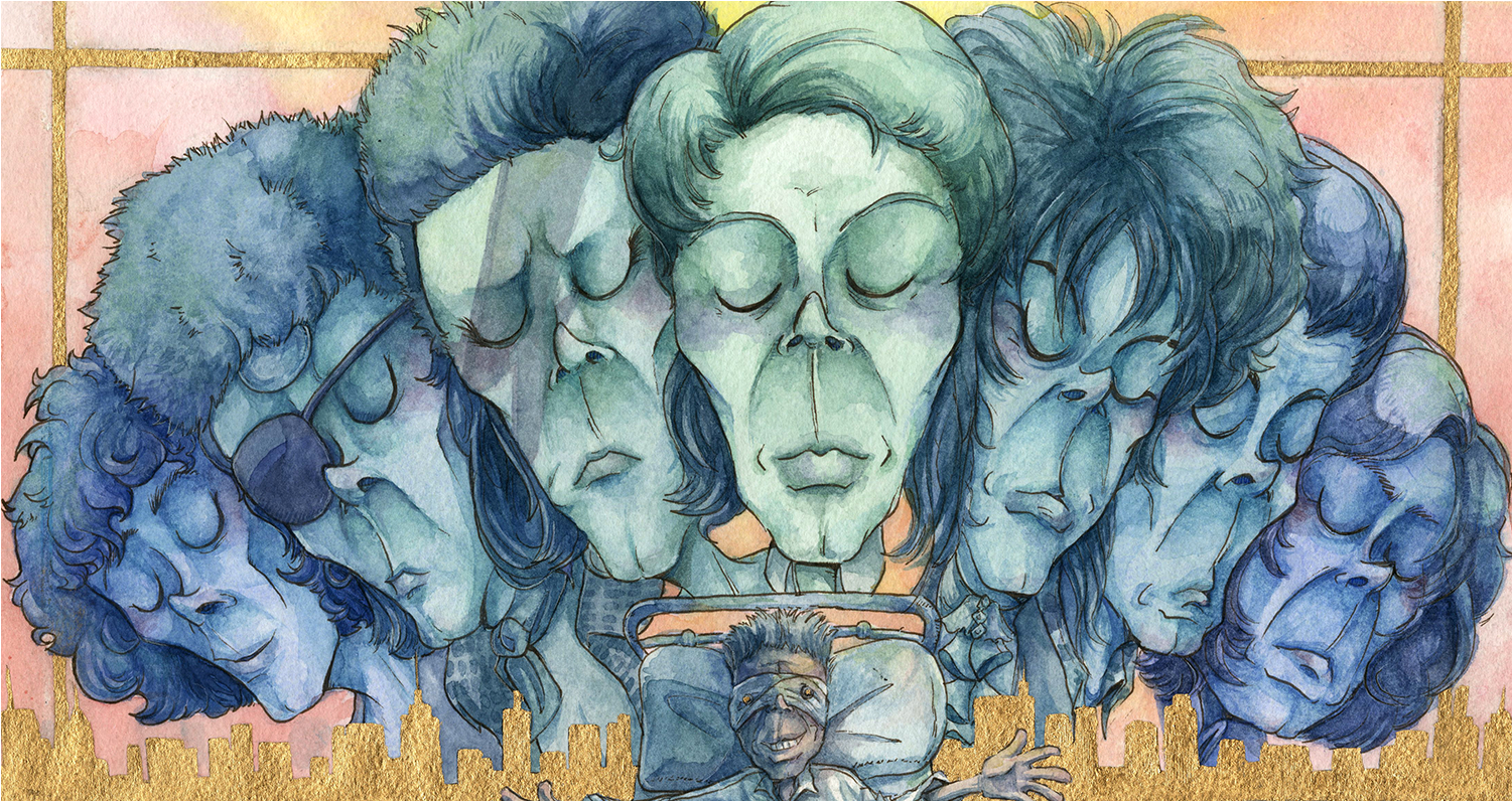 Twin Drawing Watercolor - Drawing (1500x1500), Png Download
