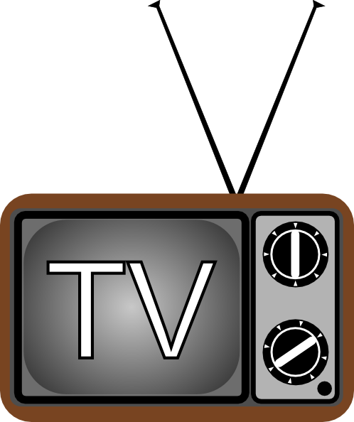 Clipart Tv Small Tv - Tv Clipart (498x594), Png Download
