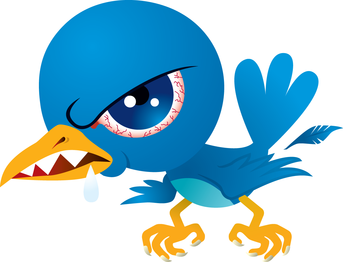 I Will Give You Bulgaria 510 Twitter Followers - Mean Twitter Bird (1190x908), Png Download