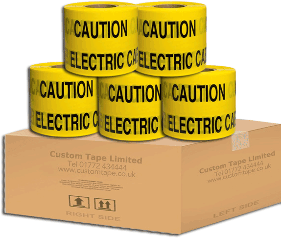 Underground Warning Tape - Cera Underground Service Buried Tape 'caution Electric (600x534), Png Download