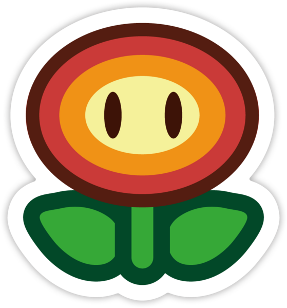 Paper Mario Fire Flower - Paper Mario Color Splash Ice Mario (559x599), Png Download