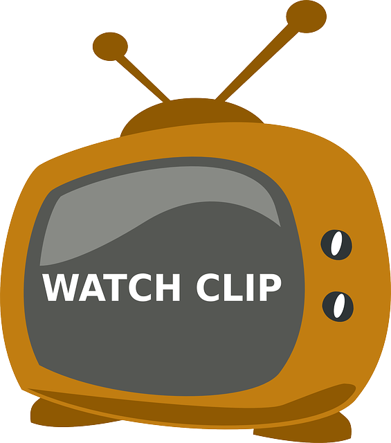 Tv, Watch, Television, Clip, Old, Antenna - Tv Logo Clipart (565x640), Png Download