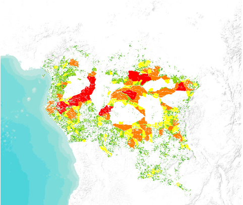 Forest Fragmentation By Roads - Illustration (612x406), Png Download