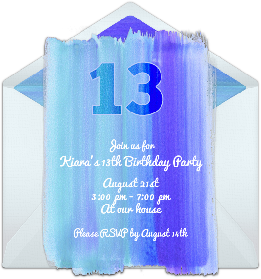 Customizable, Free Glow In The Dark Online Invitations - Box (650x650), Png Download