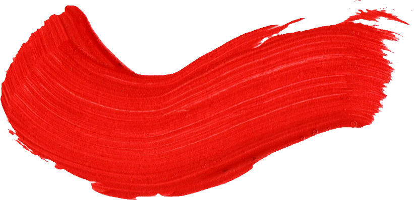 Free Download - Red Paint Brush Stroke (821x398), Png Download