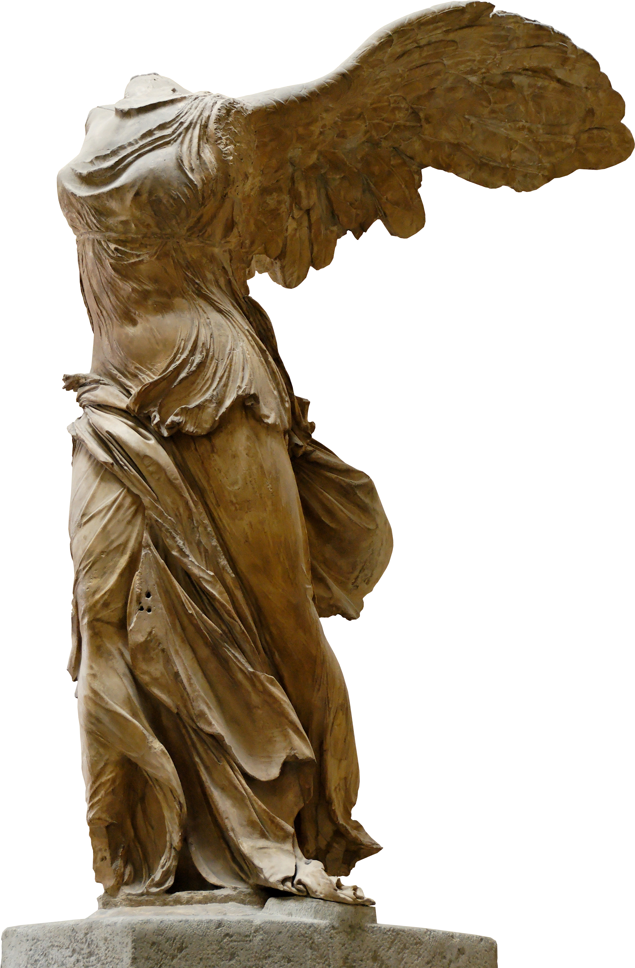 Nike Of Samothrake Louvre Ma2369 N4 - Louvre, Winged Victory Of Samothrace (2300x3485), Png Download
