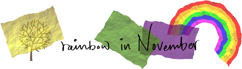 Rainbow In November - Rainbow (850x295), Png Download