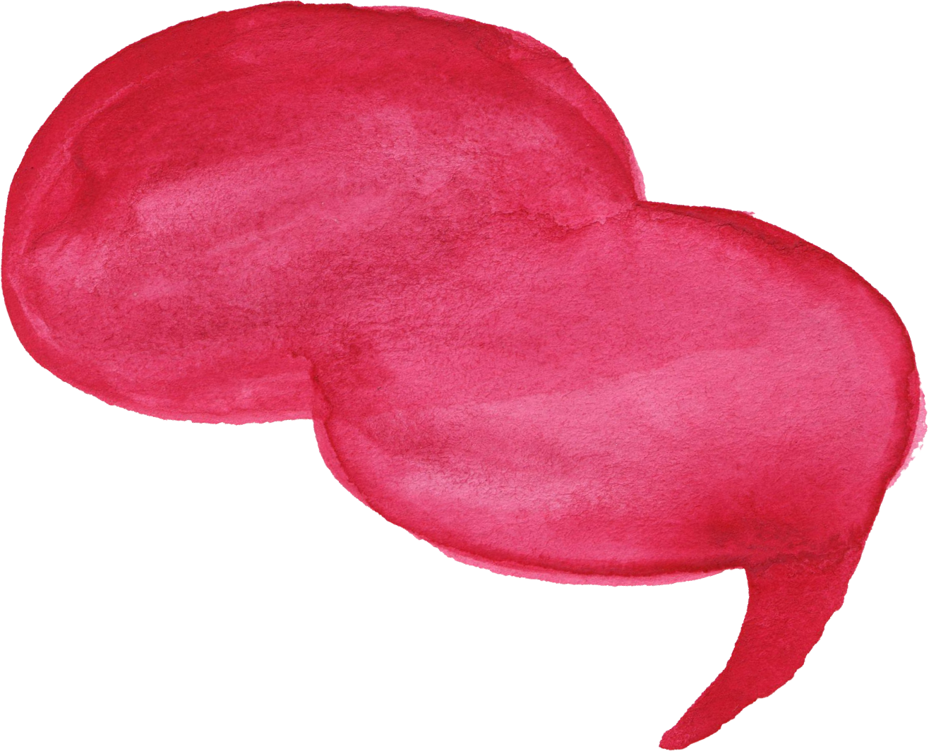 Speech Bubble Transparent Png Download - Watercolor Painting (1316x1064), Png Download