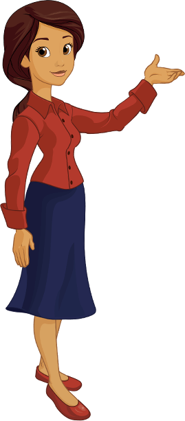 Cartoon Teacher Png - Teacher Clipart Png (269x613), Png Download