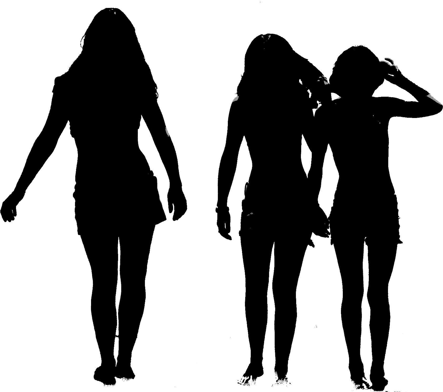 Silhouette Transparent - People Png Silhouette Transparent (1910x1575), Png Download