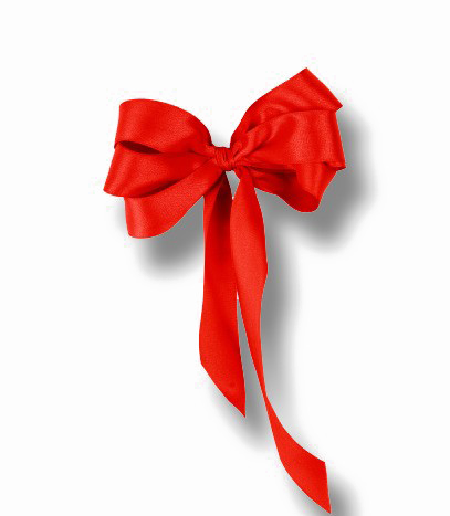 Christmas Bow Png High Quality Image - Christmas Bow Png (407x467), Png Download