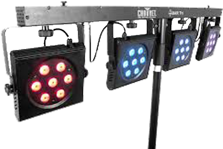 Stage Lighting Hire In London - Chauvet 4bar Tri (699x366), Png Download