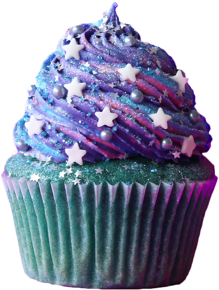 Galaxy Cupcakes Square Png Picture - Galaxy Cupcakes The Scran Line (768x1032), Png Download