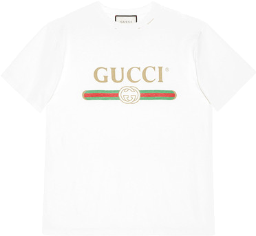 Gucci Logo Cotton T-shirt - Supreme Box Logo Tee (500x500), Png Download