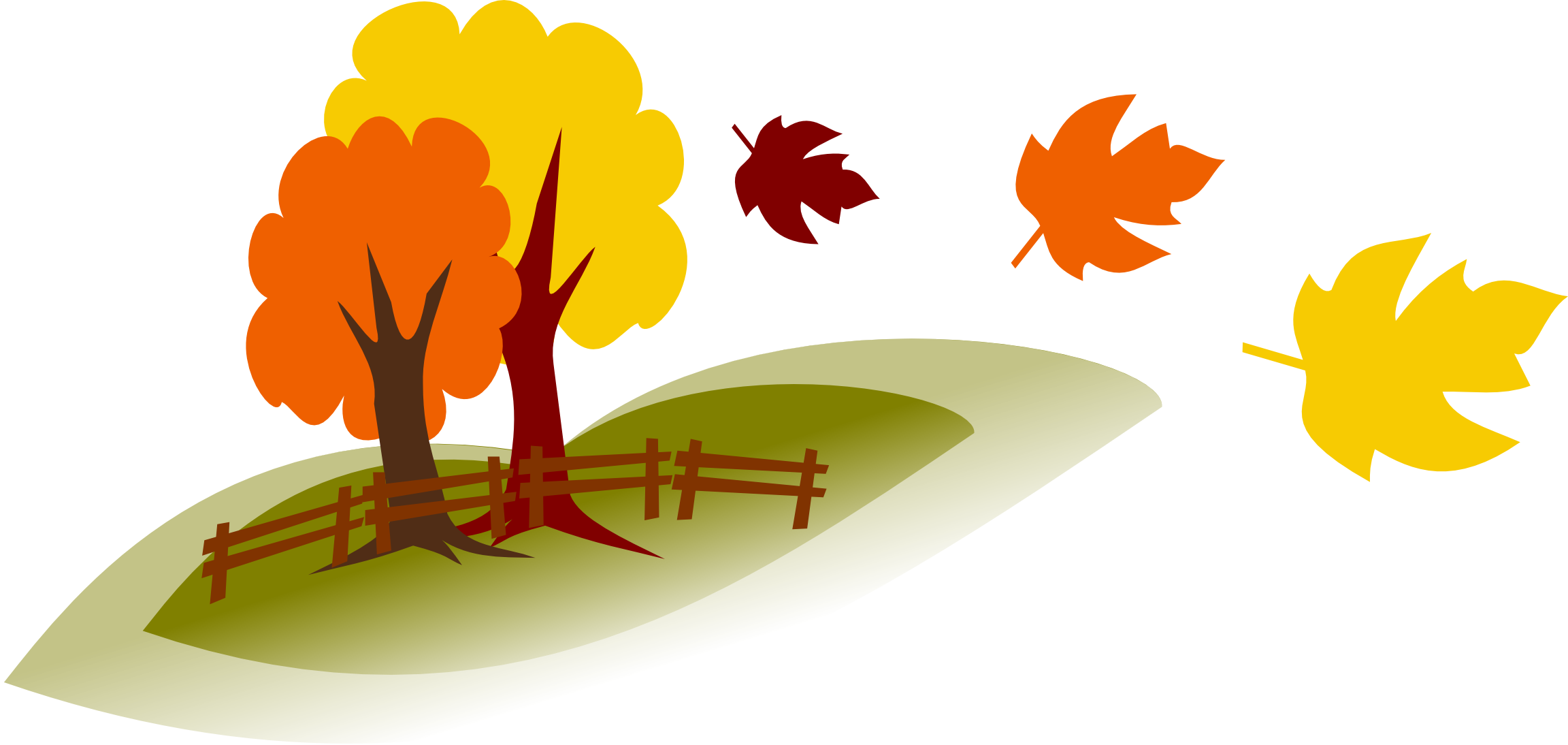 Fall Png (2304x1094), Png Download