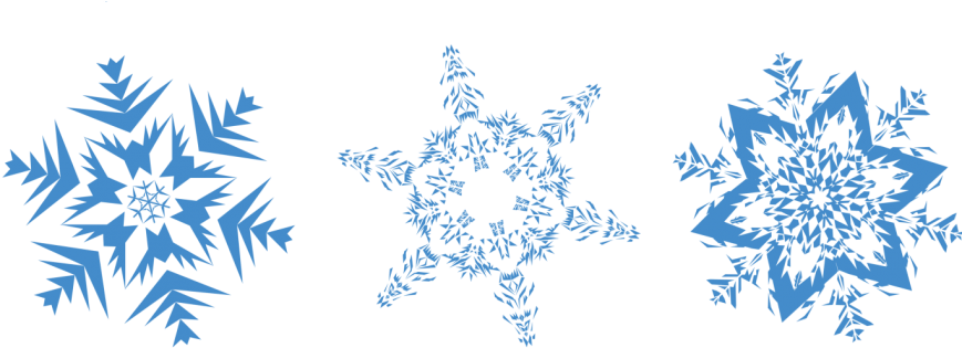 Png Transparent Snowflakes - Snowflakes Png (869x400), Png Download