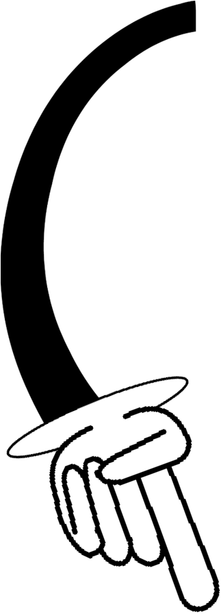Arm Bent Pointing Ugly - Cartoon Pointing Hands Transparent (466x973), Png Download