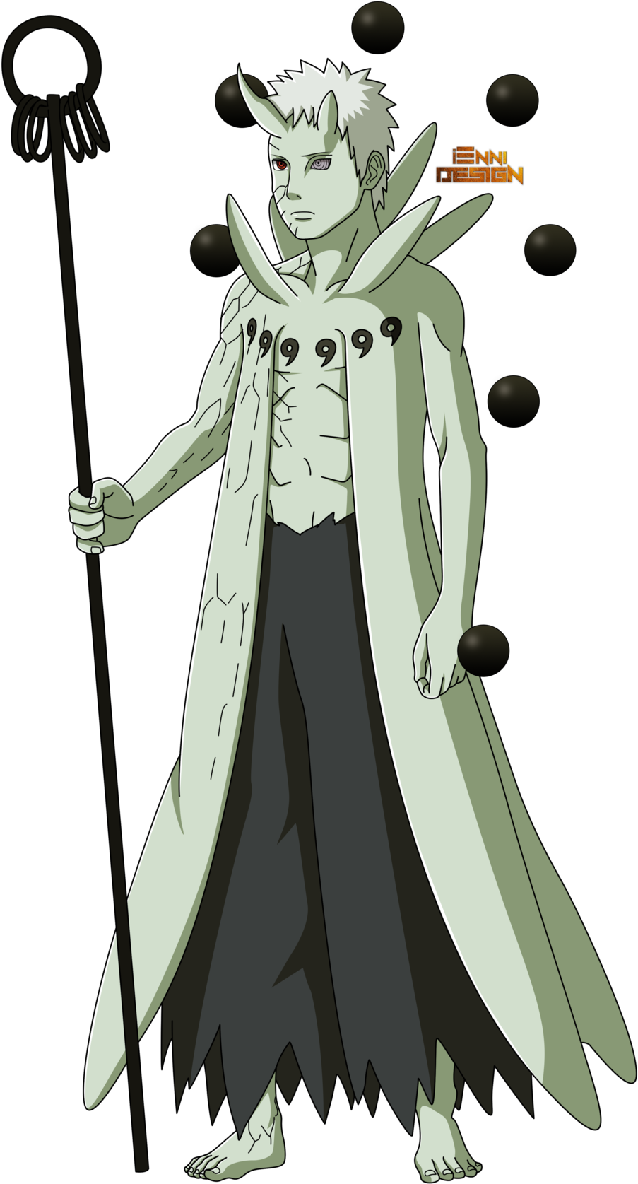 Naruto Shippuden - Obito Sage Of Six Paths Mode (1024x1707), Png Download