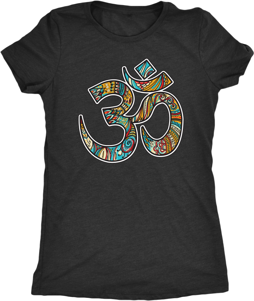 Watercolor Om T-shirt - Adventure T-shirt, Vacation Tee, Traveling Shirt, Vacation (1024x1024), Png Download