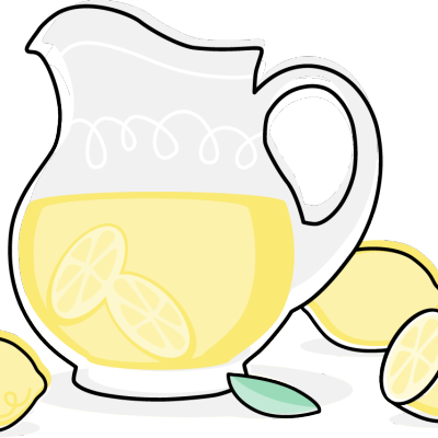 Lemonade Watercolor Png Clip Art Freeuse Stock - Lemonade Clipart (400x400), Png Download