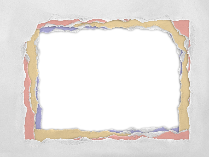 Torn Paper Edge Texture With Ripped Borders And Transparent - Torn Paper Border (800x600), Png Download