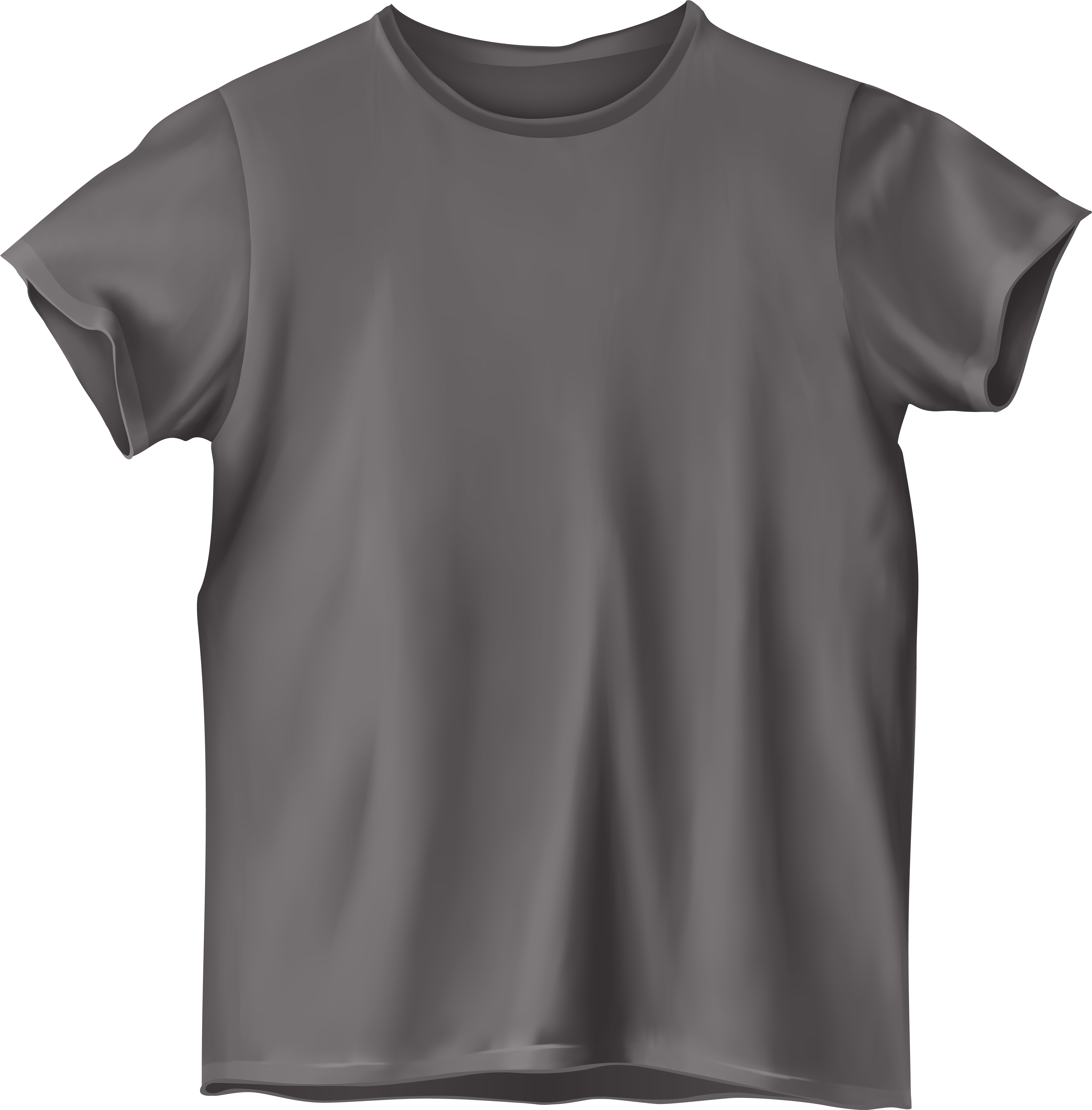 Grey T Shirt Png Clip Art - T Shirt Clipart Png (5902x6000), Png Download