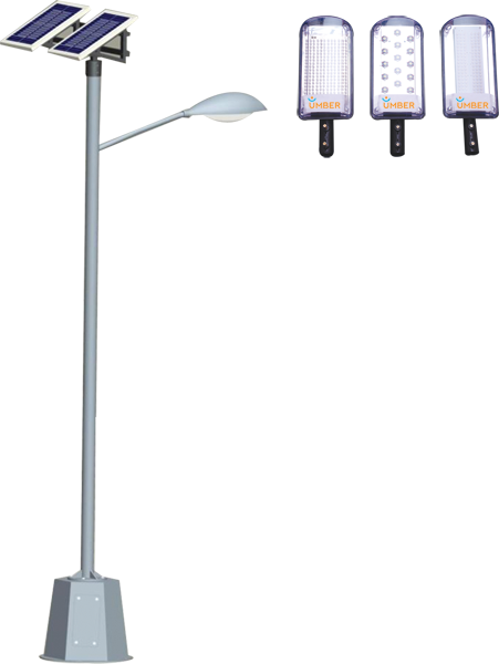 Solar Street Light (451x600), Png Download