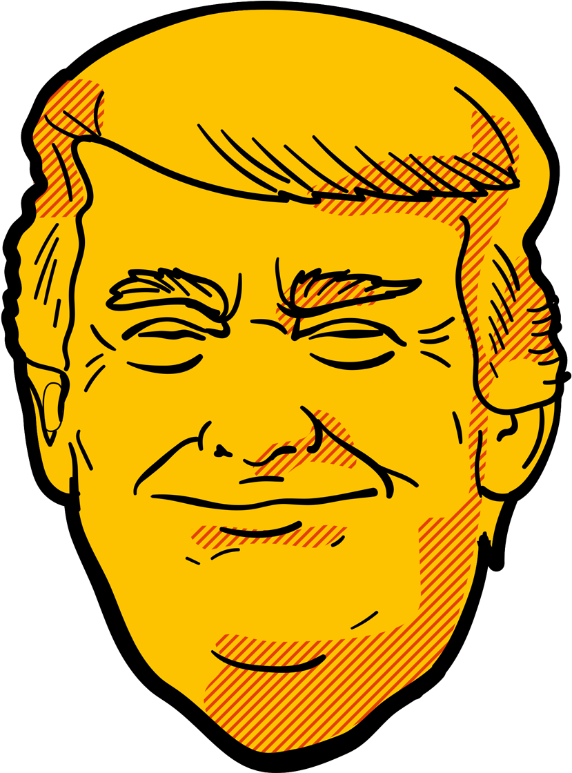 Donald Trump Portrait (1200x1119), Png Download