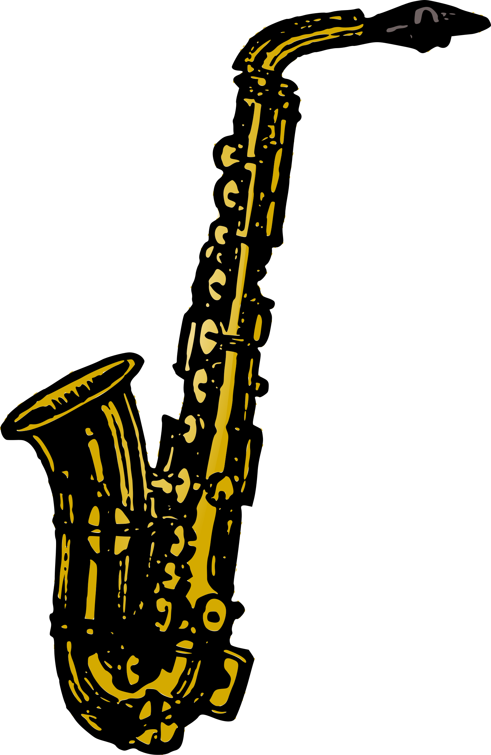 Basic Saxophone Icons Png - Saxophone Clip Art Png (1559x2400), Png Download