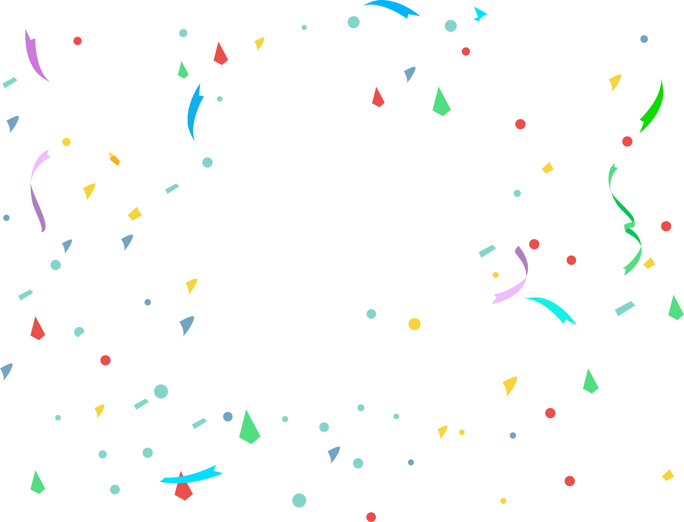 Confetti Png Transparent Picture - Party Confetti Transparent Png (2208x1683), Png Download