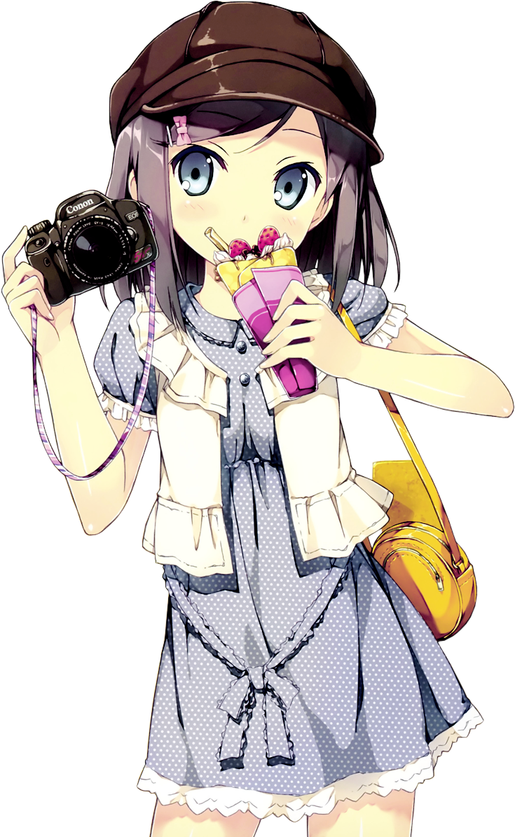 Anime Girl Png Clipart - Cute Anime Girl Gif Png (735x1195), Png Download