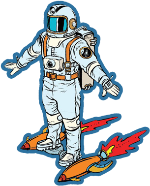Jpg Spaceboy Universe Offical Website In His Costume (354x407), Png Download