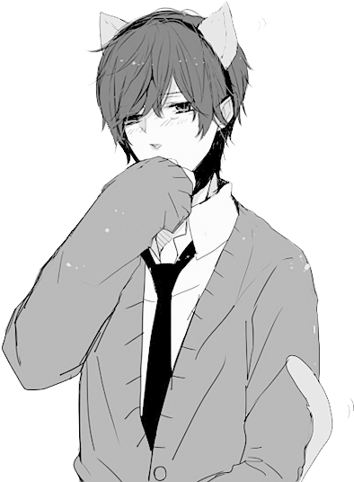 Http - //dl - Glitter Graphics - Go To Www - Glitter - Neko Guy (500x545), Png Download