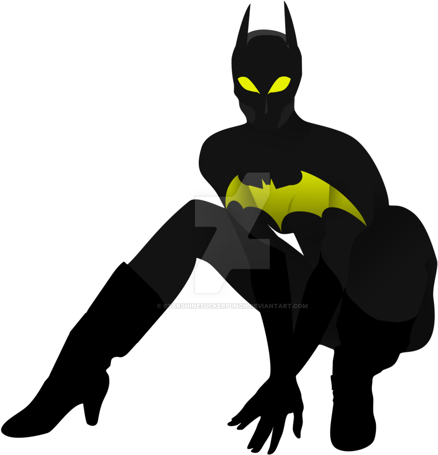 Batgirl Vectorized Clip Art By - Batgirl (1024x1024), Png Download