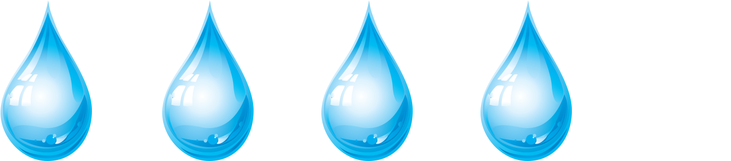 Single Raindrop Png (1600x379), Png Download